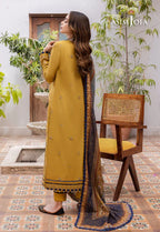 3PC EMBROIDERED SUIT - BG603