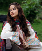 3 PC EMBROIDERED LAWN - BG762
