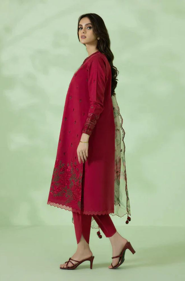 3 PIECE-EMBROIDERED LAWN SUIT-BG562 Main Image