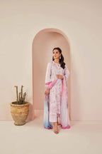 3 PC LAWN EMBROIDERED SUIT - BG595