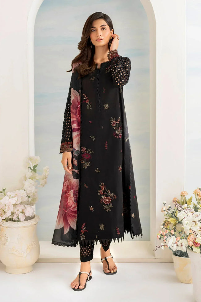 3 PC - EMBROIDERED LAWN SUIT - BG592 Hover Image