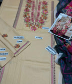 KHAADI LAWN 3PC SUIT-BG242