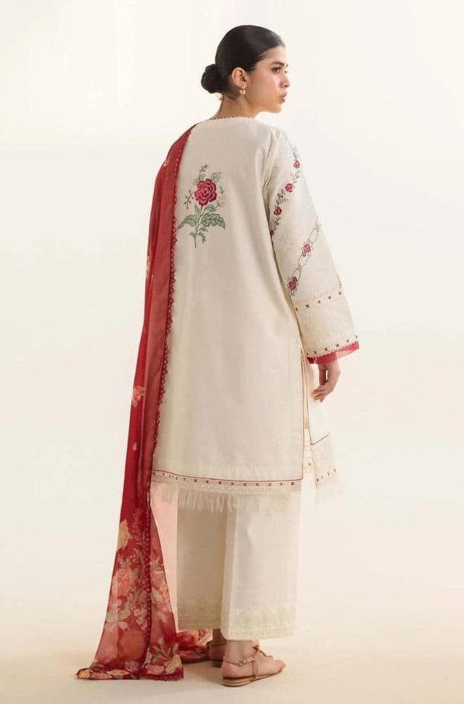 EMBROIDERED LAWN 3PC SUIT-BG660 Main Image