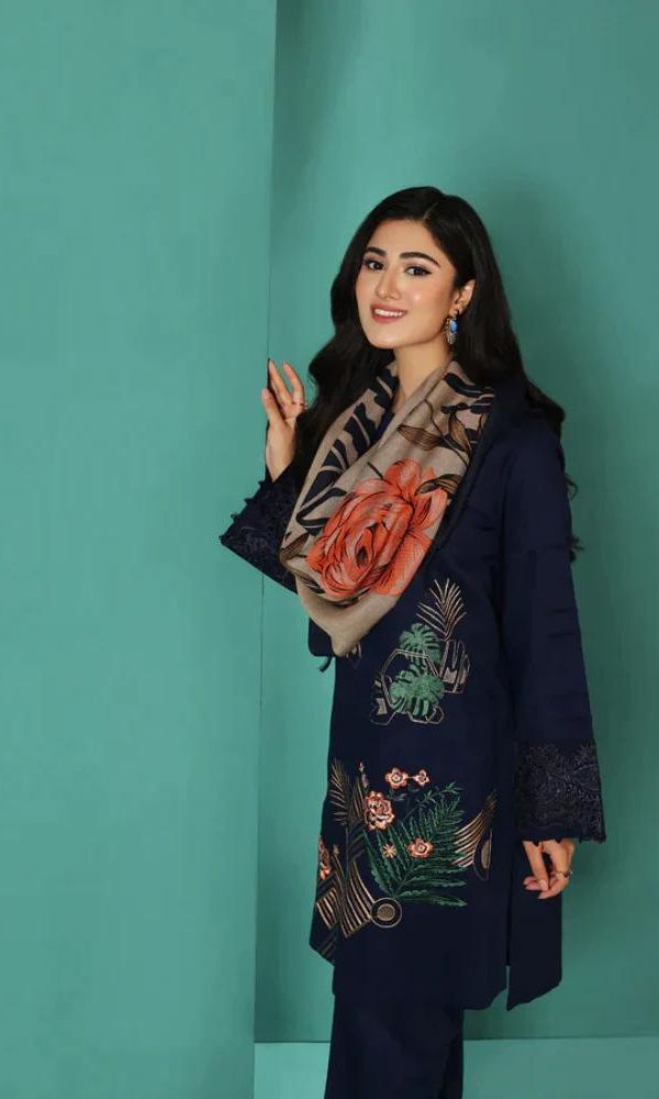 EMBROIDERED LAWN 3PC SUIT-BG661 Main Image