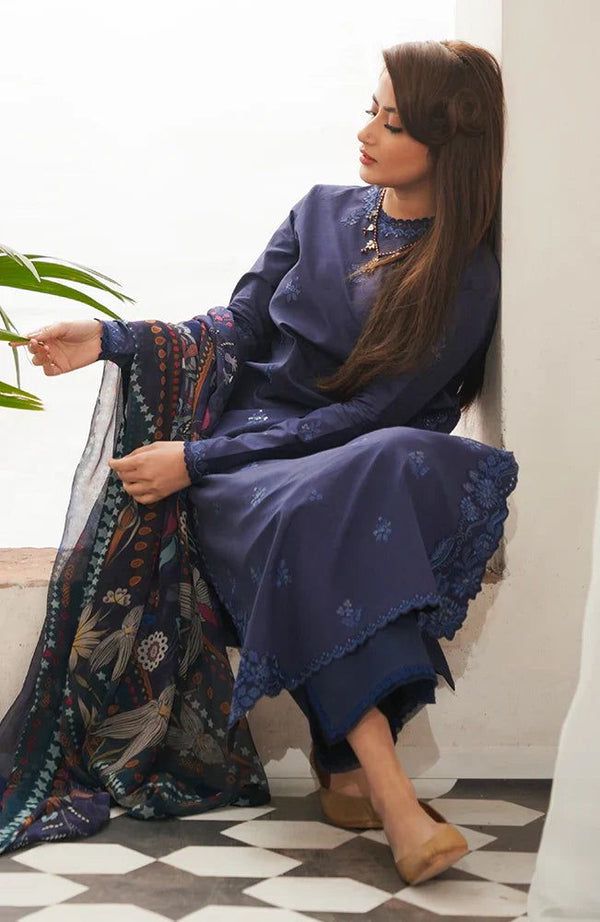 EMBROIDERED LAWN 3PC SUIT-BG330 Main Image