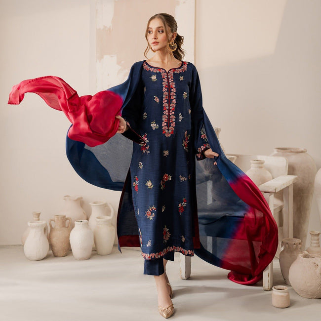 EMBROIDERED LAWN 3PC SUIT-BG331 Main Image